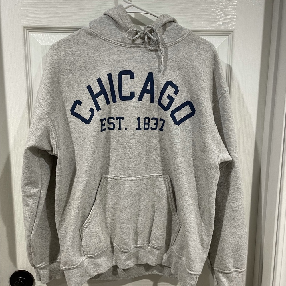 Grey Chicago Hoodie